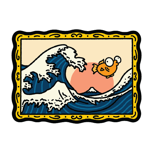 Fish in The Great Wave off Kanagawa