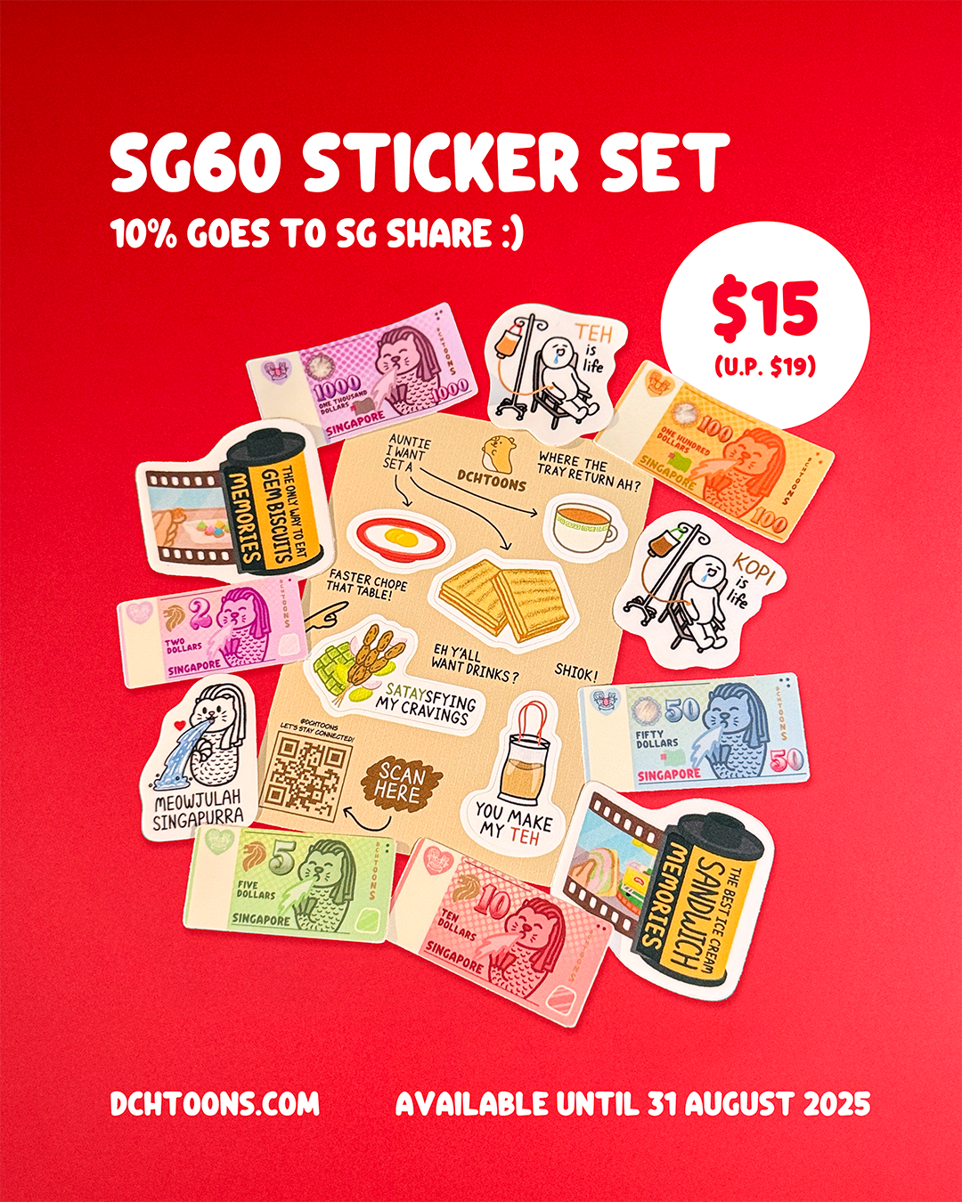 SG60 Sticker Set