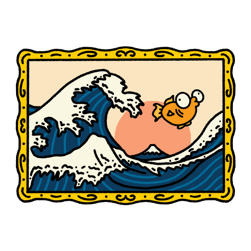 Fish in The Great Wave off Kanagawa