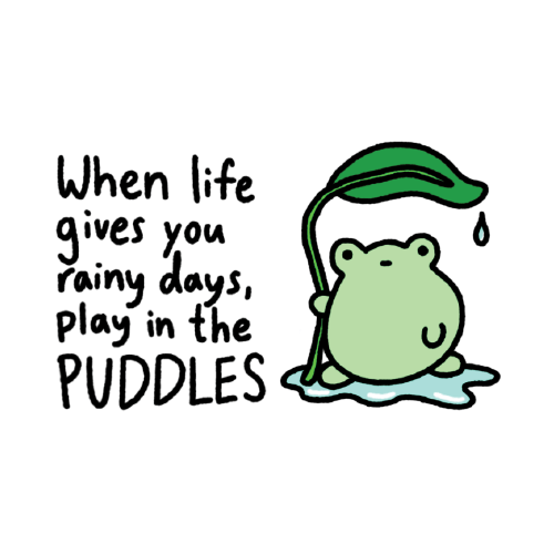 When life gives you rainy days, play in the puddles