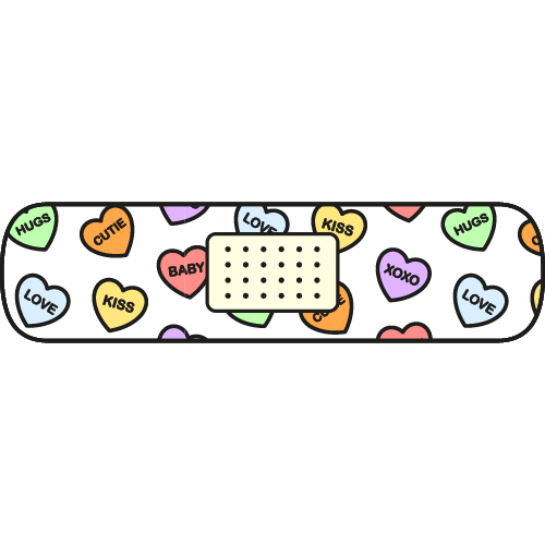 Candy Hearts Bandage