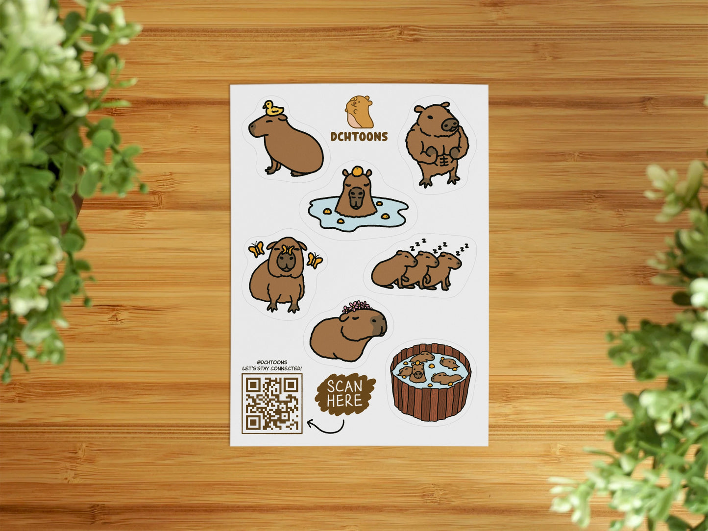 Capybara Sticker Sheet